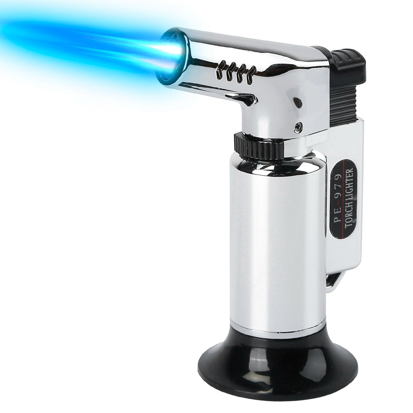 Culinary Butane Torch Lighter Refillable Blow Torch Adjustable Flame Kitchen Cooking BBQ Torch  (Gas Not Included)