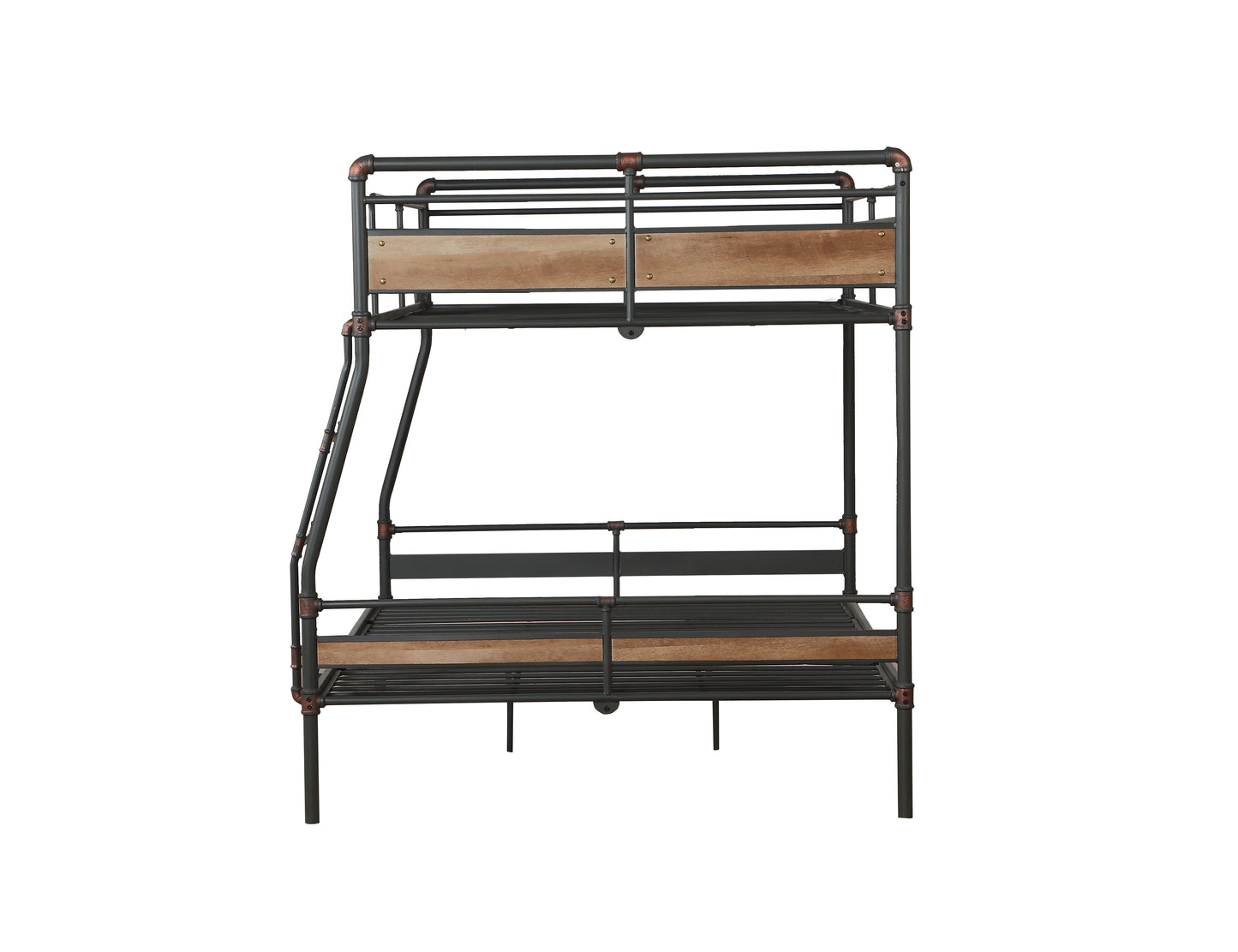 ACME Brantley II Full XL/Queen Bunk Bed in Sandy Black & Dark Bronze Hand-Brushed 37735