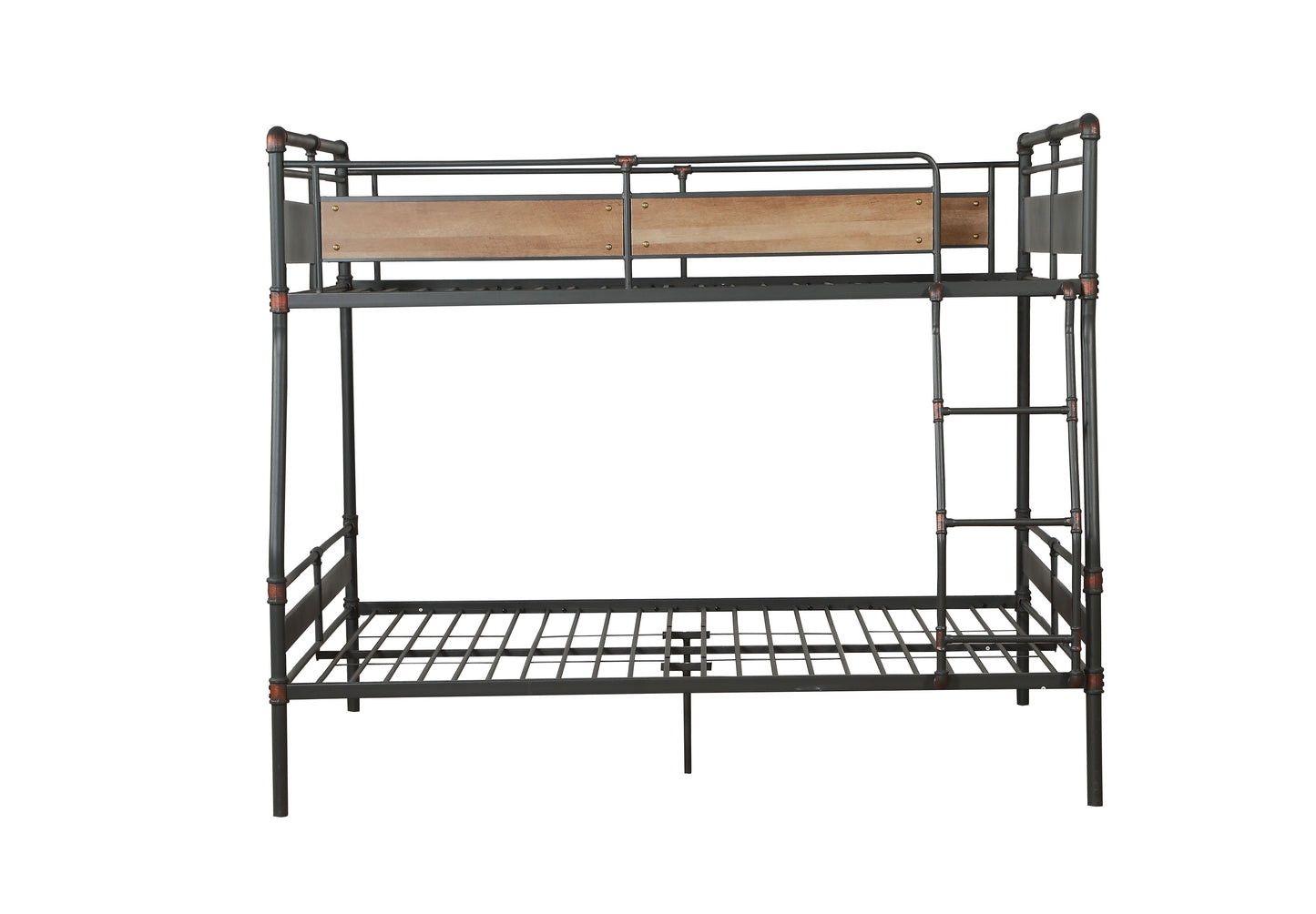 ACME Brantley II Full XL/Queen Bunk Bed in Sandy Black & Dark Bronze Hand-Brushed 37735